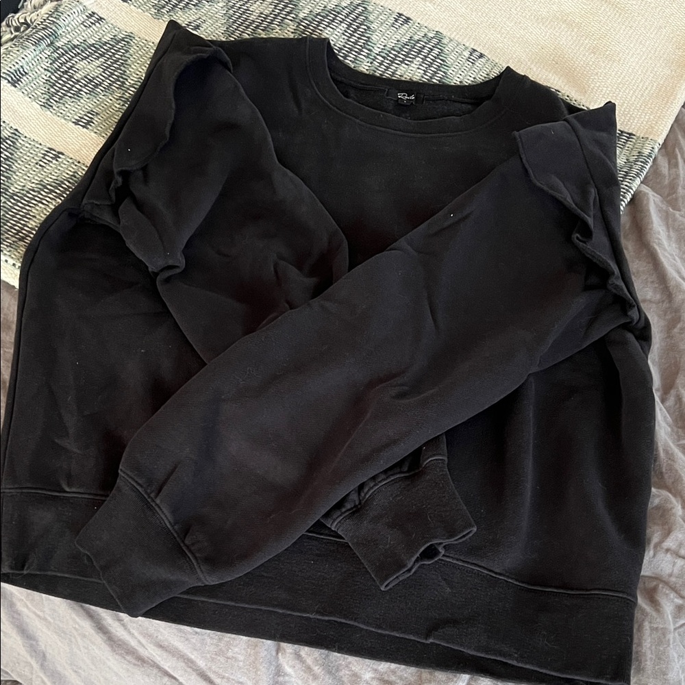 Rails ruffle sleeve sweatshirt